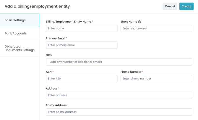 Basic Settings - Account Settings