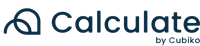 Calculate line logo - Cubiko Navy 2x