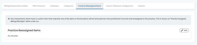 practice reassigned items